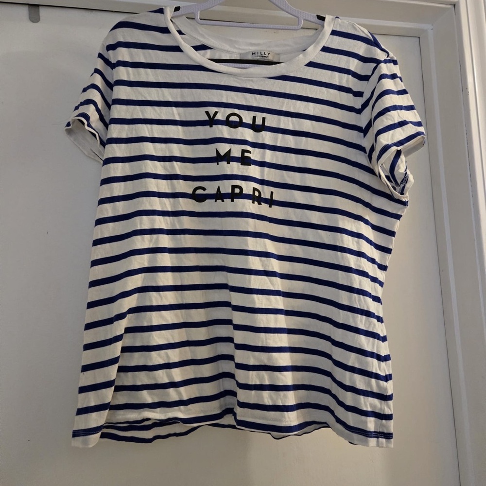Millie for Target Blue and White Striped shirt